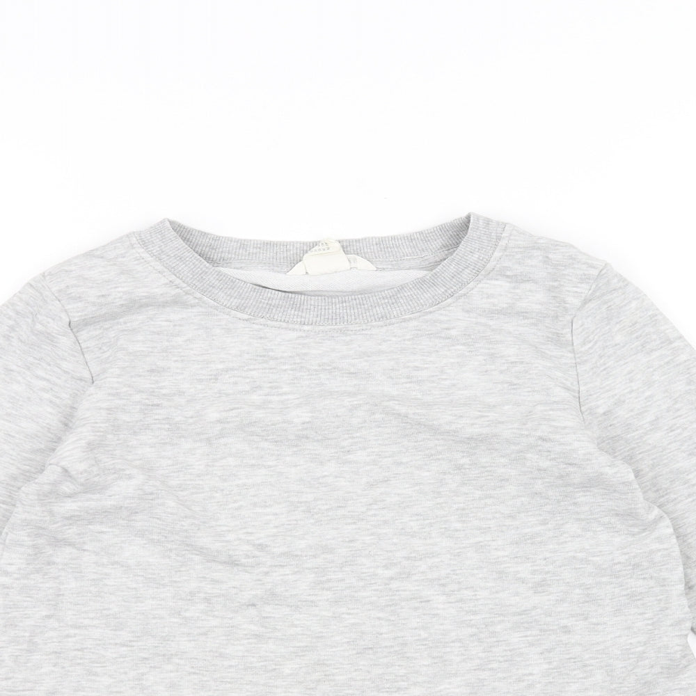 H&M Girls Grey   Pullover Jumper Size 9-10 Years