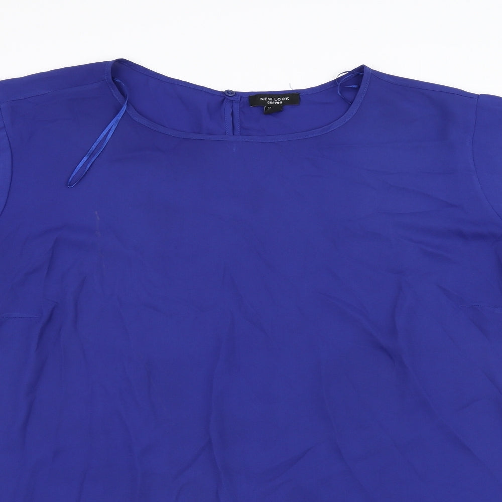 New Look Womens Blue   Basic Blouse Size 30
