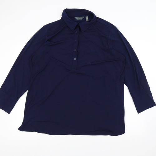 Ruth Langsford Womens Blue   Basic Polo Size 3XL