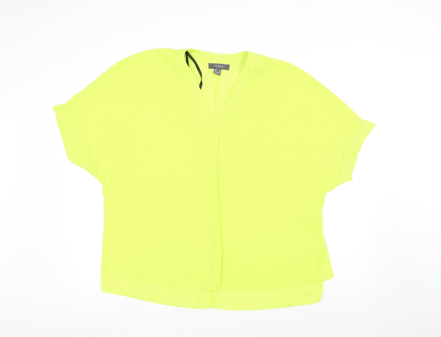 Primark Womens Yellow   Basic T-Shirt Size 14