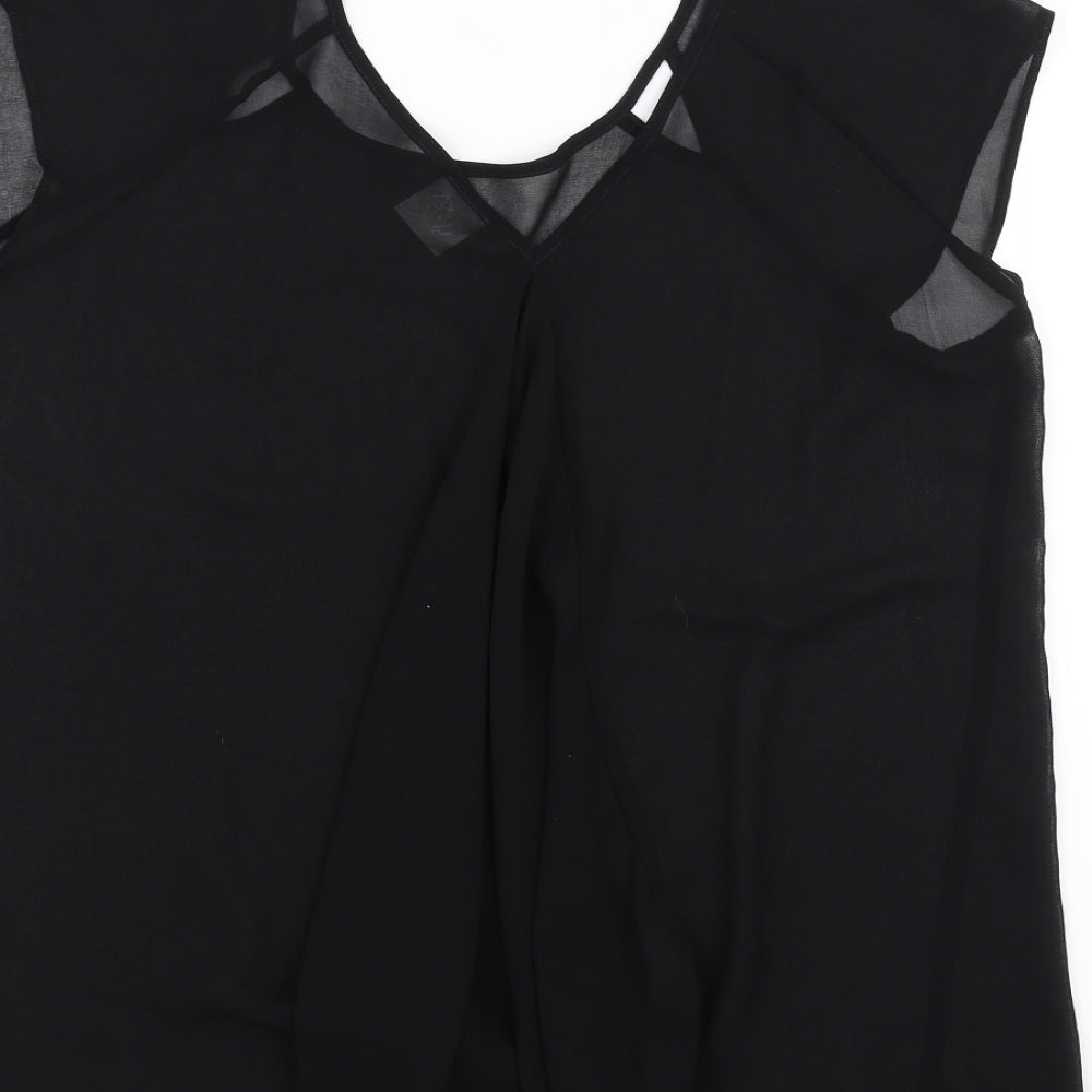 George Womens Black   Basic T-Shirt Size 18