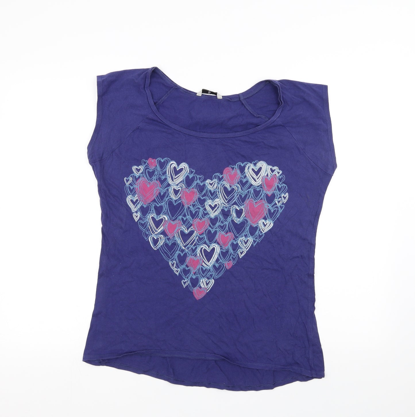 TU Womens Purple   Basic T-Shirt Size 12