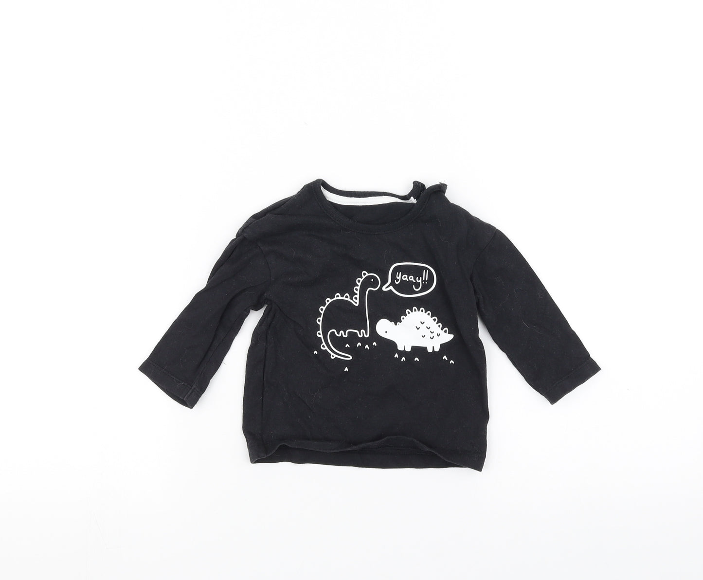 George Baby Black   Basic T-Shirt Size 6-9 Months