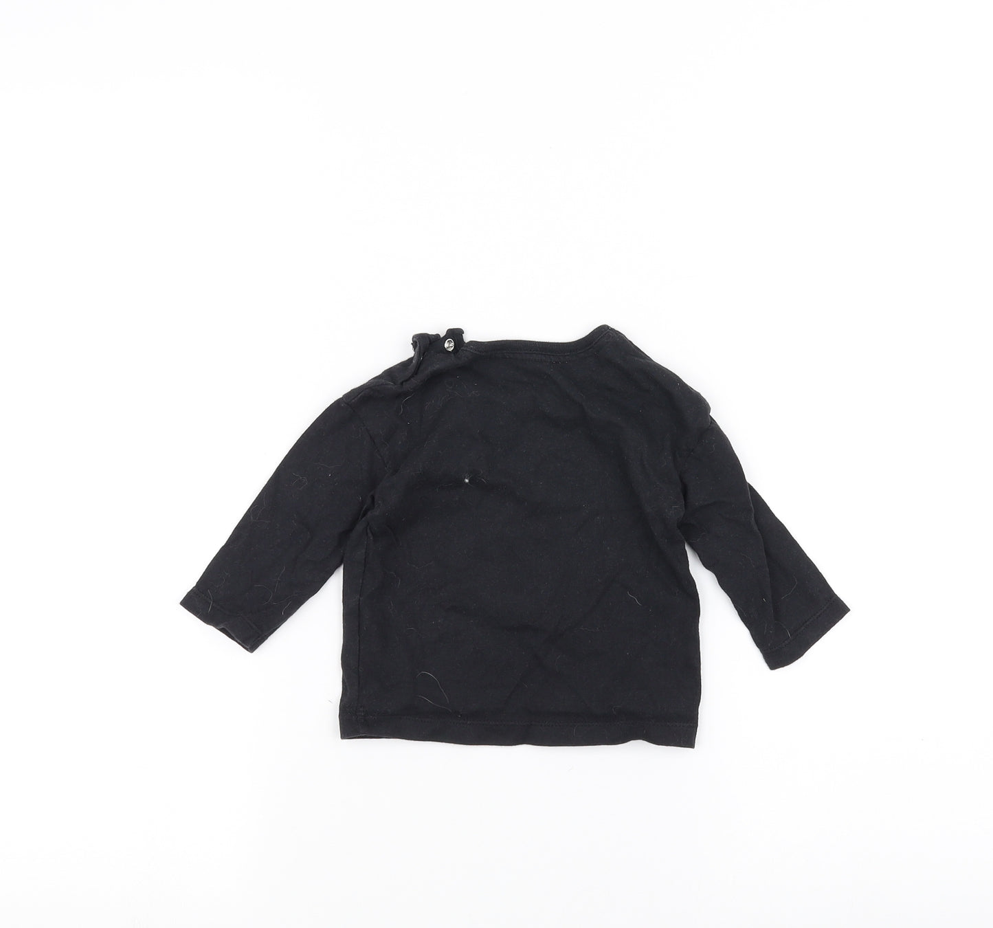 George Baby Black   Basic T-Shirt Size 6-9 Months