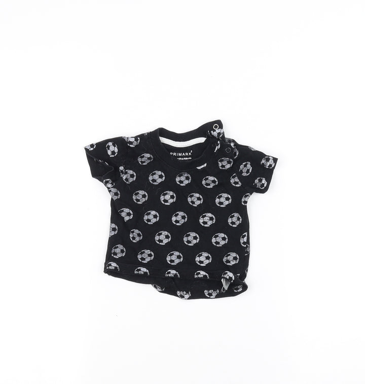 Primark Baby Black   Basic T-Shirt Size 3-6 Months