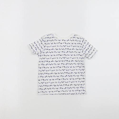 George Baby White Polka Dot  Basic T-Shirt Size 3-6 Months