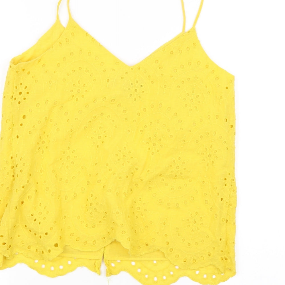 New Look Womens Yellow   Basic T-Shirt Size 8