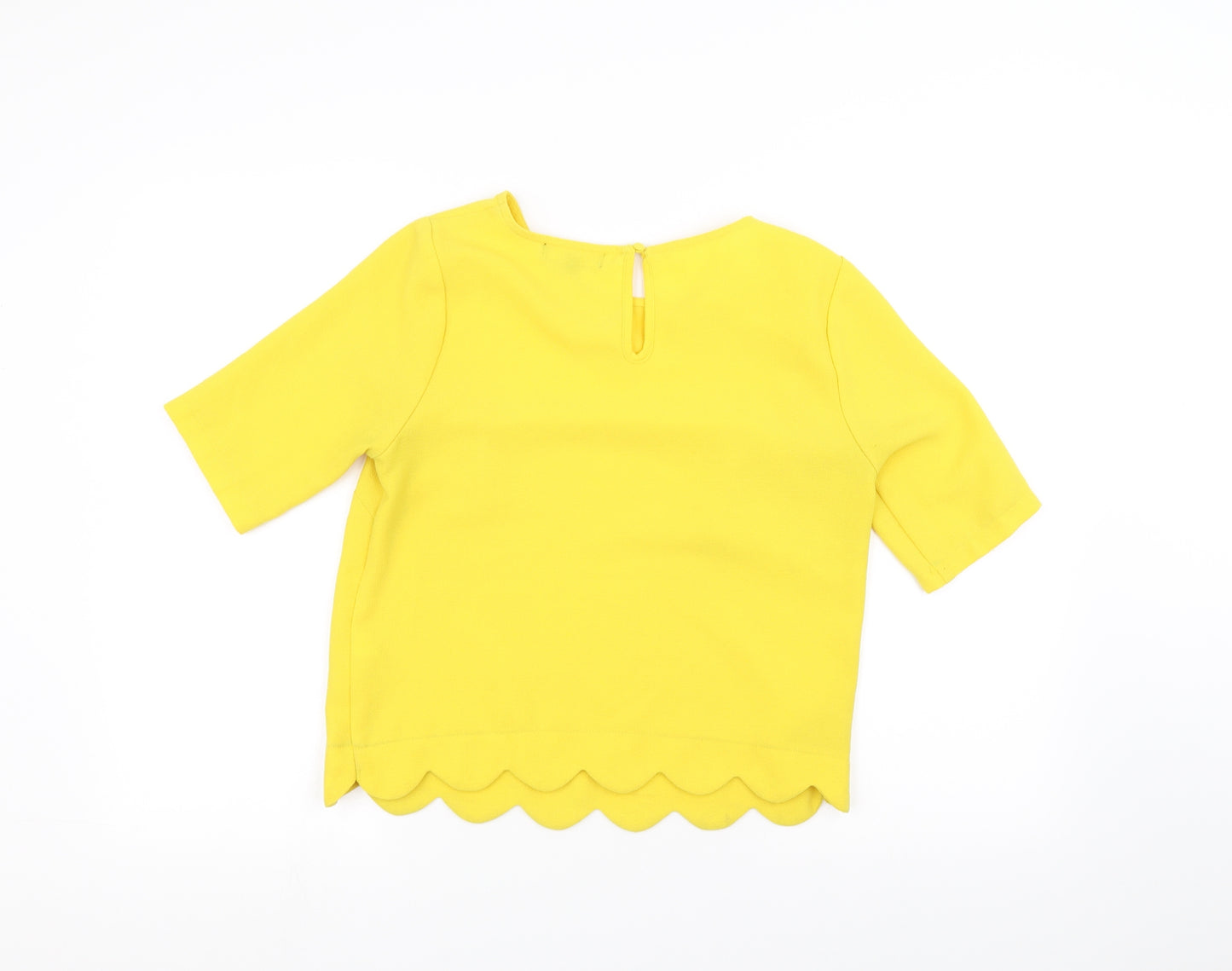 New Look Womens Yellow   Basic T-Shirt Size 8