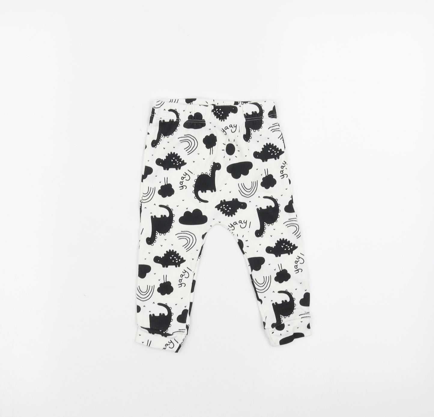 George Baby White   Sweatpants Trousers Size 6-9 Months