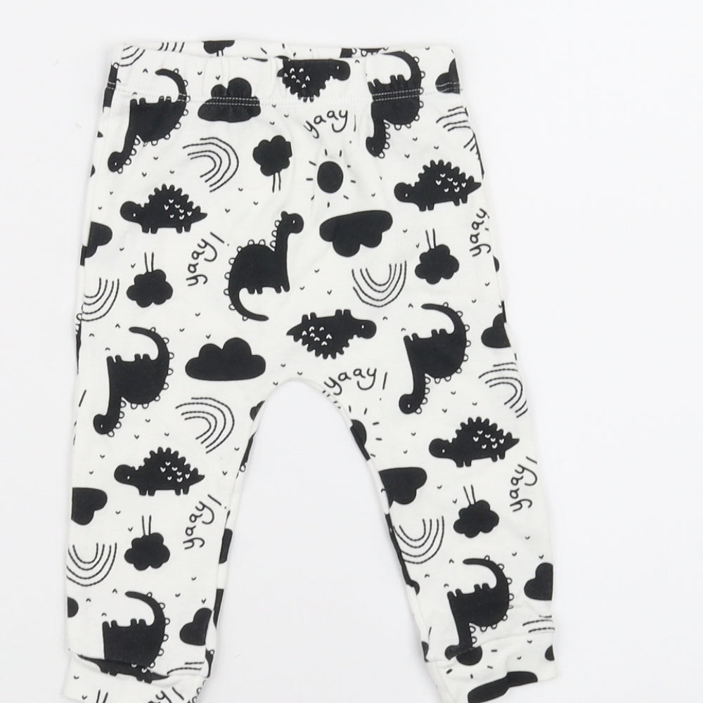 George Baby White   Sweatpants Trousers Size 6-9 Months