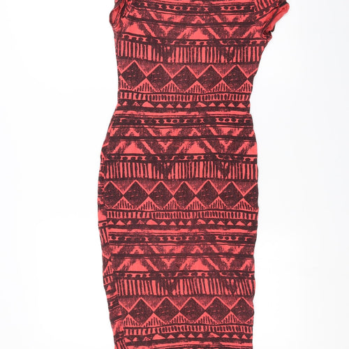 New Look Womens Red   Pencil Dress  Size 10