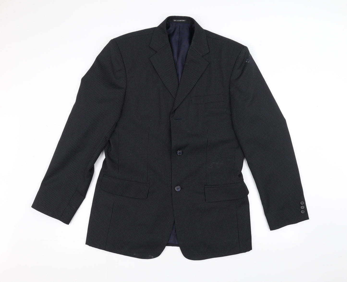 ALAN Mens Black   Jacket Suit Jacket Size 42