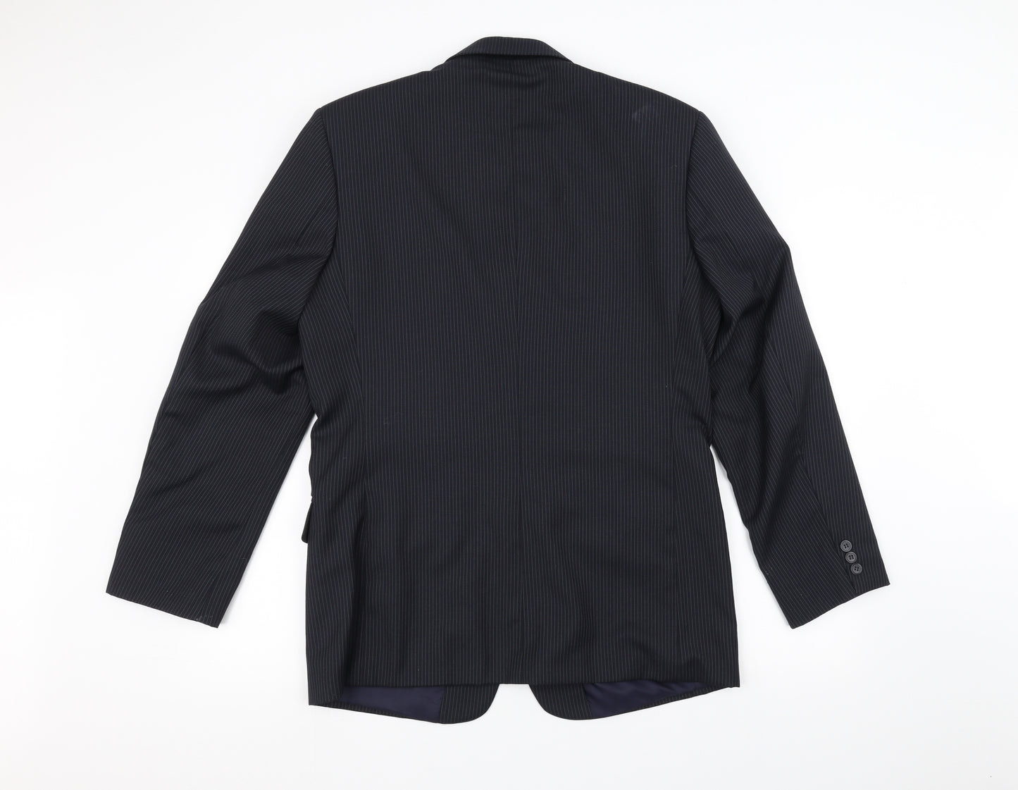 ALAN Mens Black   Jacket Suit Jacket Size 42