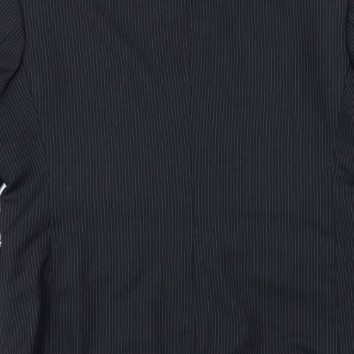 ALAN Mens Black   Jacket Suit Jacket Size 42
