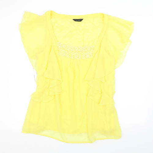 Dorothy Perkins Womens Yellow   Basic Blouse Size 20
