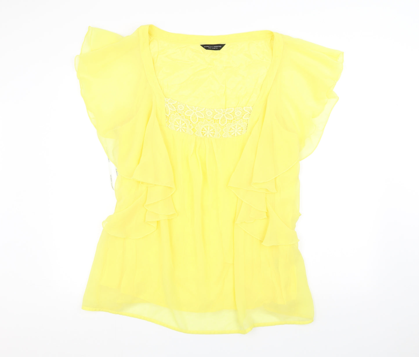 Dorothy Perkins Womens Yellow   Basic Blouse Size 20