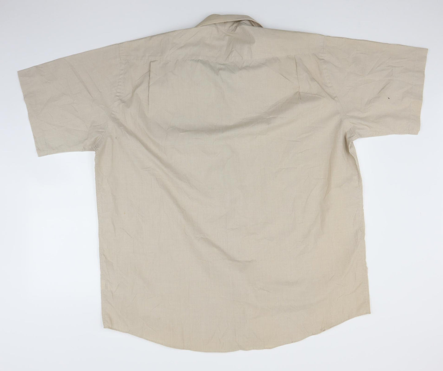 Cedar Wood State Mens Beige    Button-Up Size 17.5