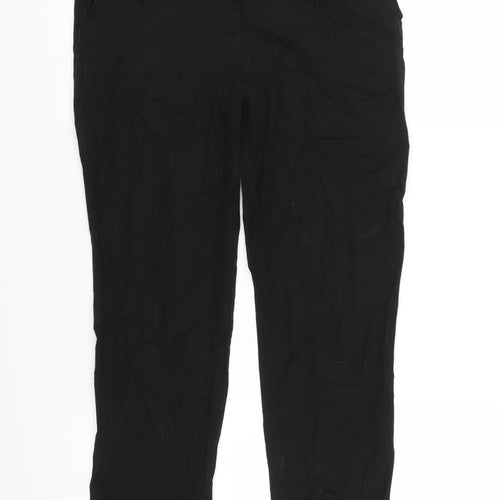 Preworn Womens Black   Trousers  Size 28 in L23 in