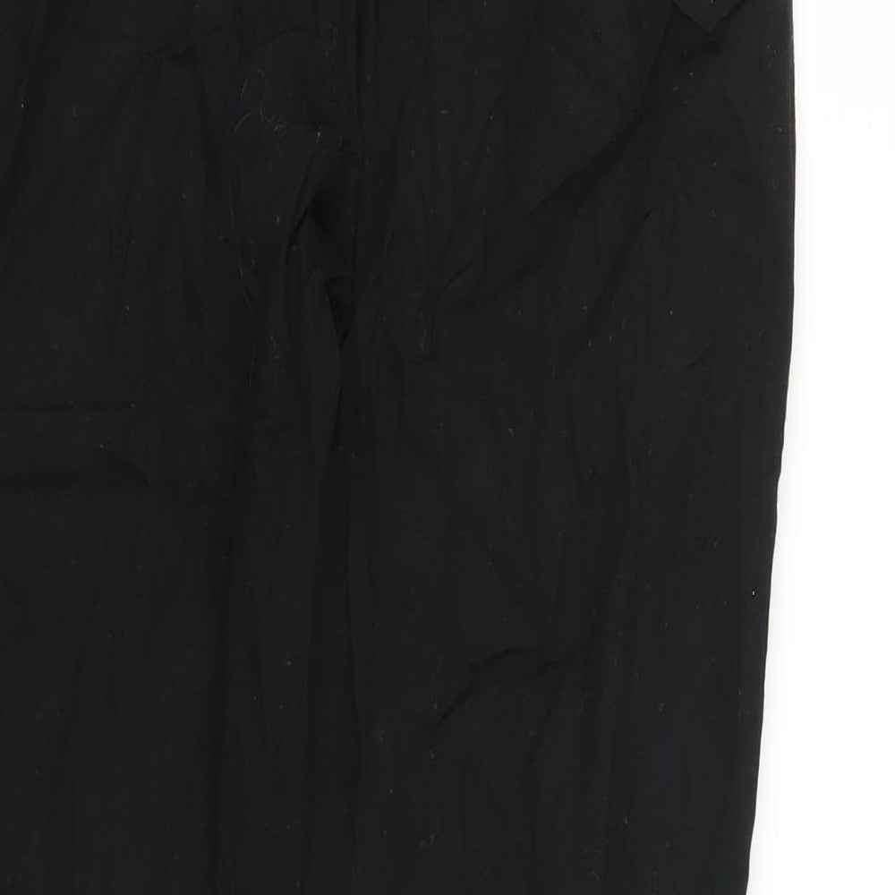 Preworn Womens Black   Trousers  Size 28 in L23 in