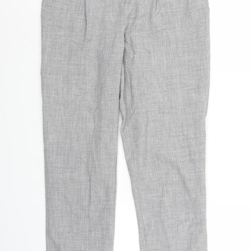 Papaya Womens Grey   Capri Trousers Size 8 L24 in