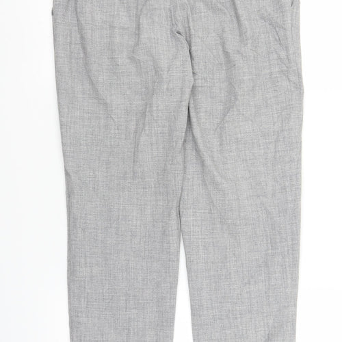 Papaya Womens Grey   Capri Trousers Size 8 L24 in