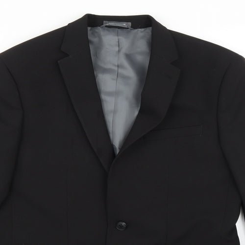 Primark Mens Black   Jacket Suit Jacket Size 38