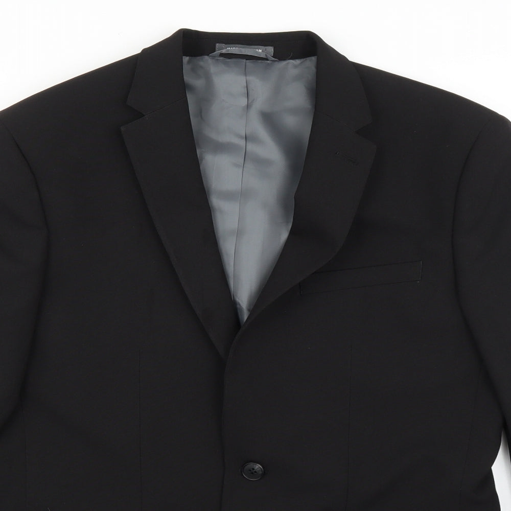 Primark Mens Black   Jacket Suit Jacket Size 38