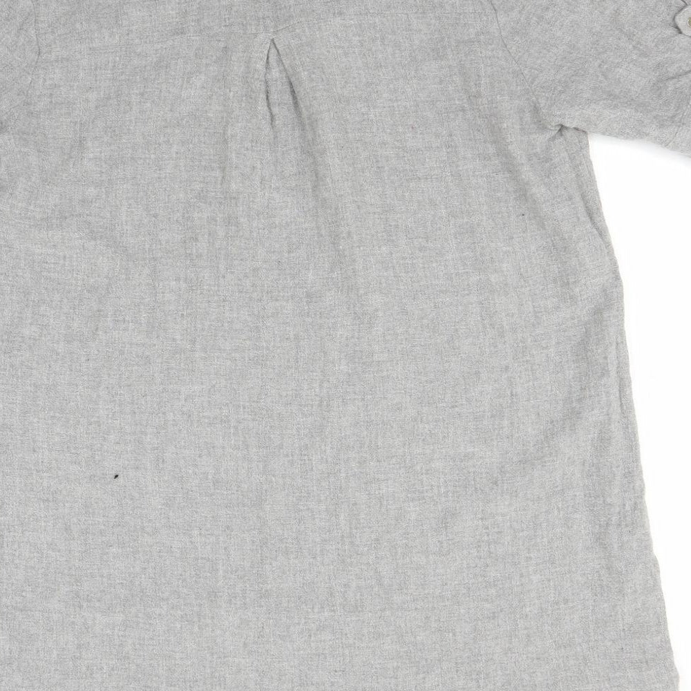 Zara Womens Grey   Basic Polo Size L