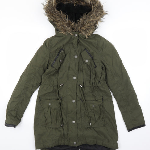 Atmosphere Womens Green   Parka Coat Size 6