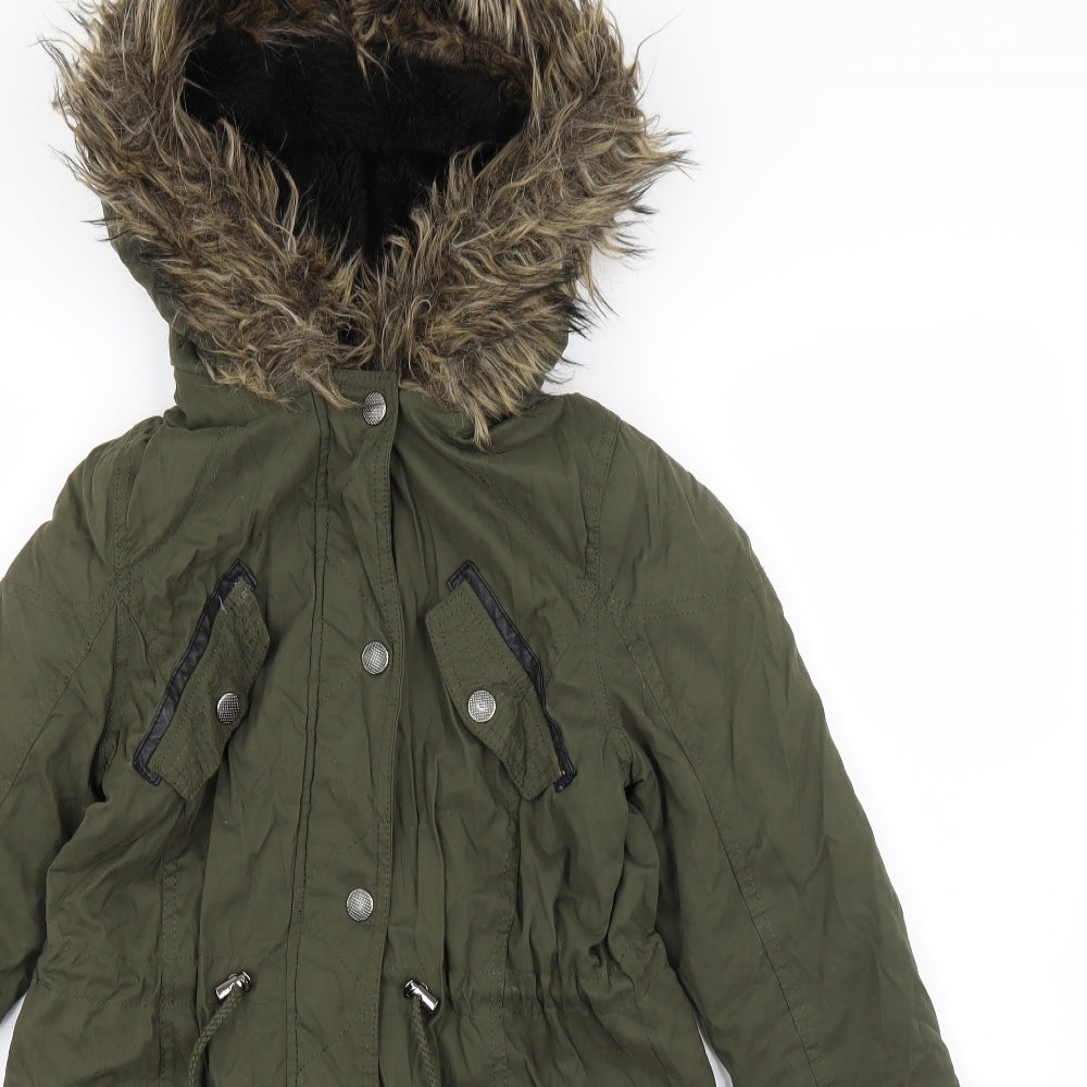 Atmosphere Womens Green   Parka Coat Size 6