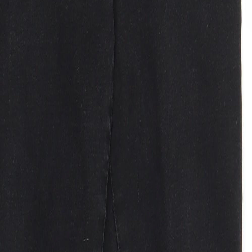 Denim & Co. Womens Black  Denim Skinny Jeans Size 10 L28 in