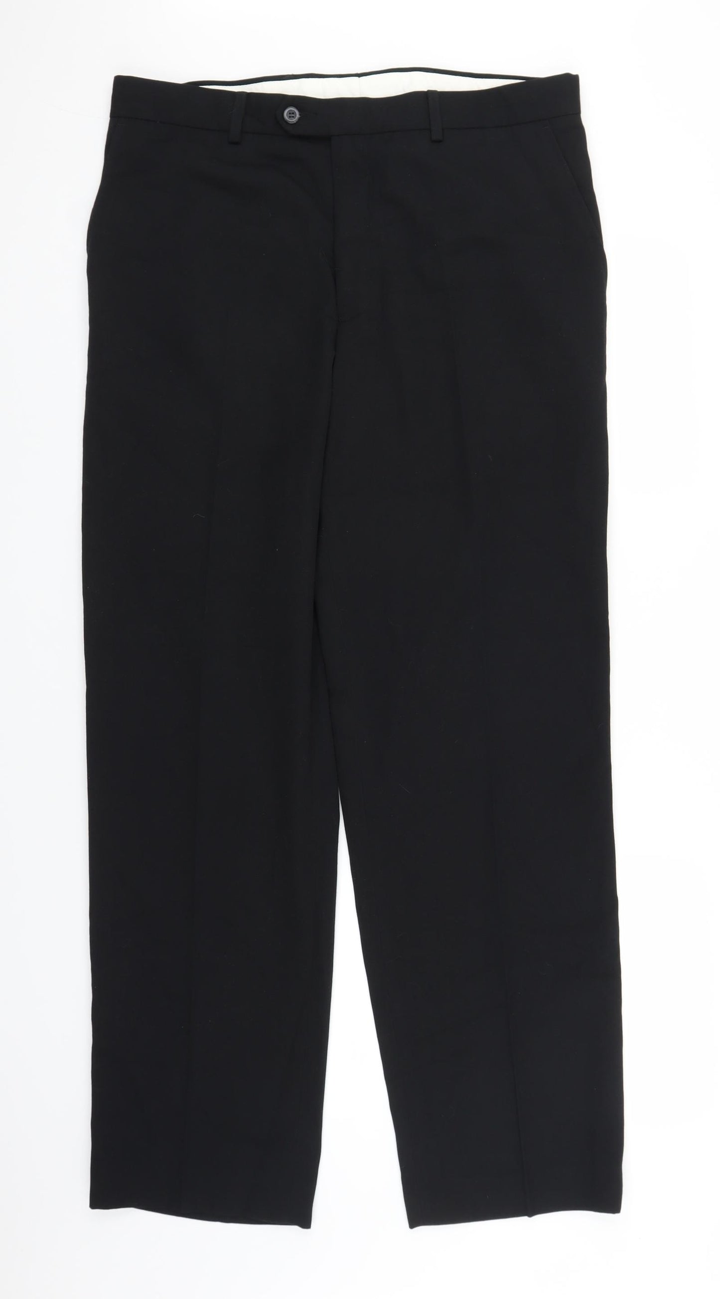Burton Mens Black   Trousers  Size 36 in L30 in