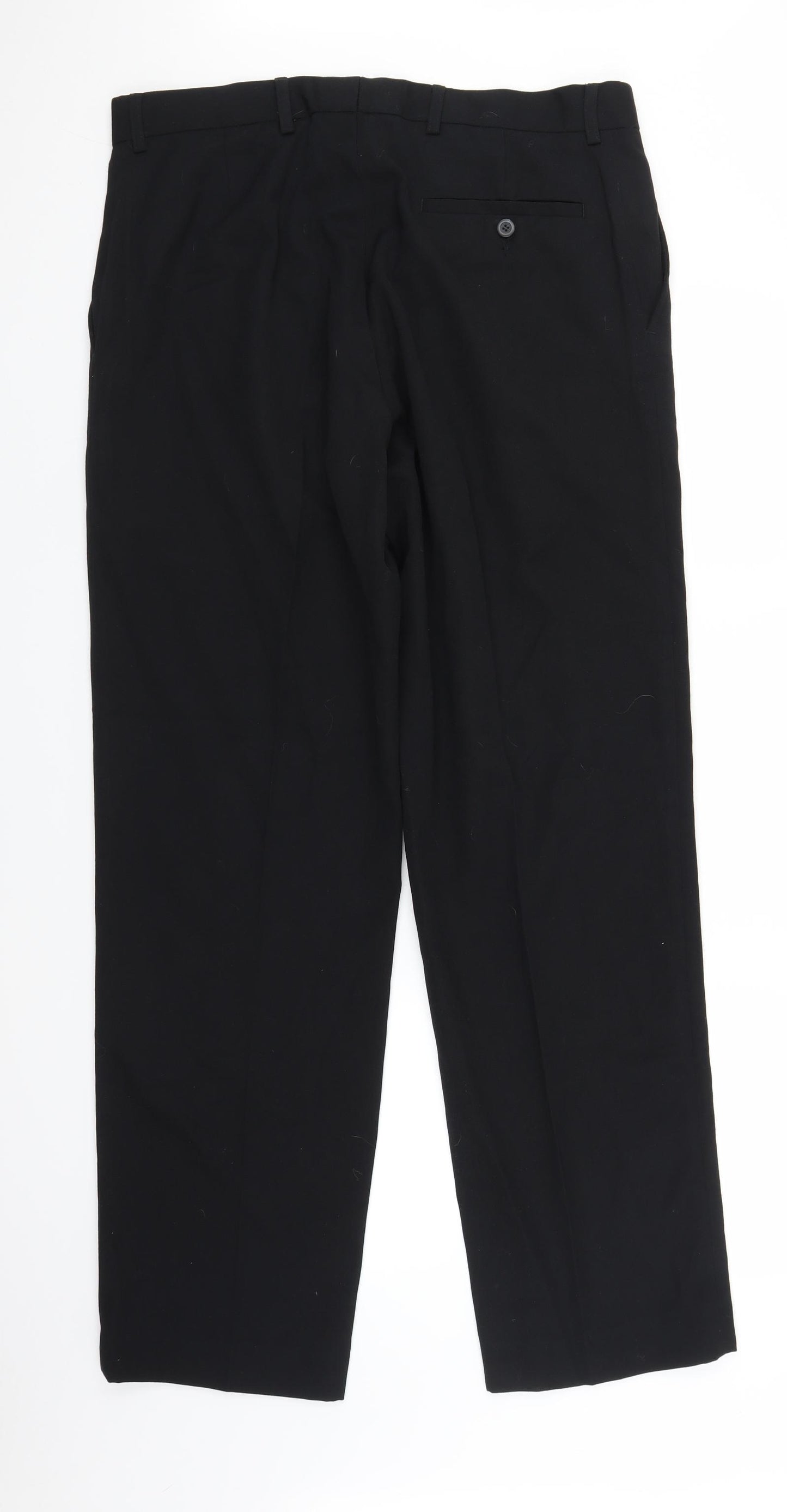 Burton Mens Black   Trousers  Size 36 in L30 in