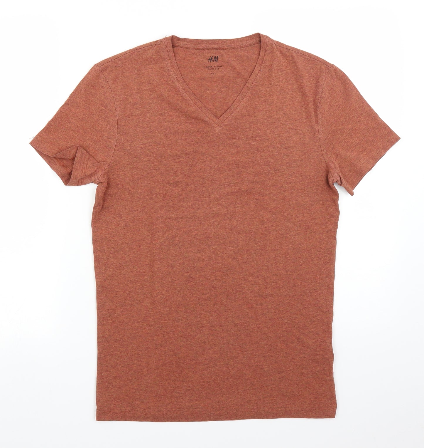 H&M Mens Orange    T-Shirt Size S