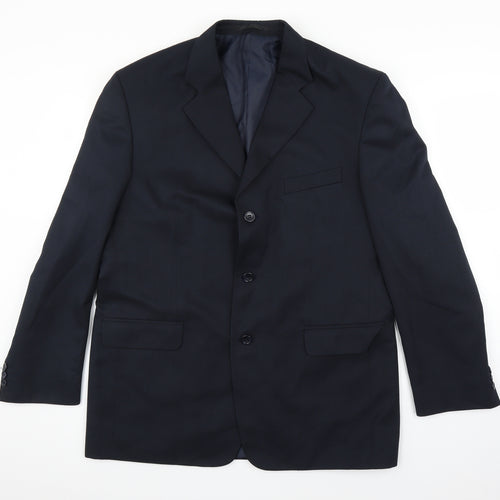 SAVATINI Mens Blue   Jacket Suit Jacket Size 42