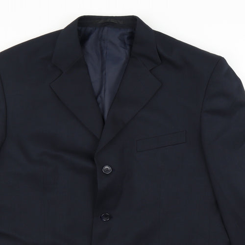 SAVATINI Mens Blue   Jacket Suit Jacket Size 42
