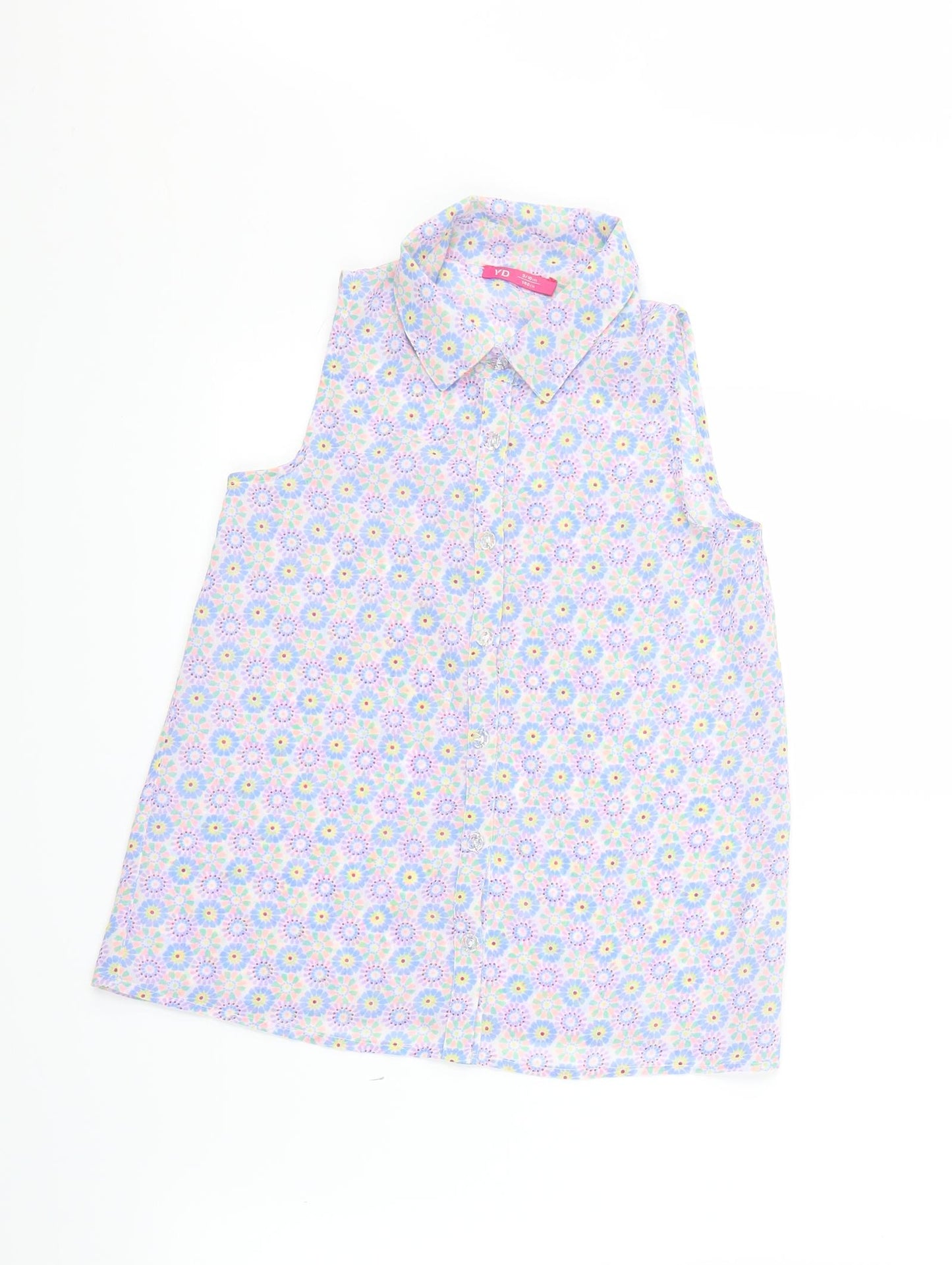 Primark Girls Purple Floral  Basic Blouse Size 10 Years
