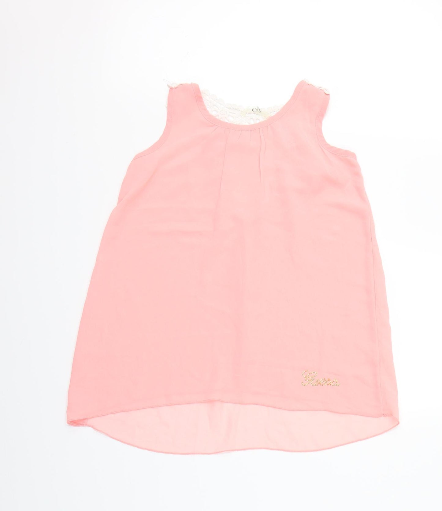 GUESS Girls Pink   Basic Blouse Size 10-11 Years