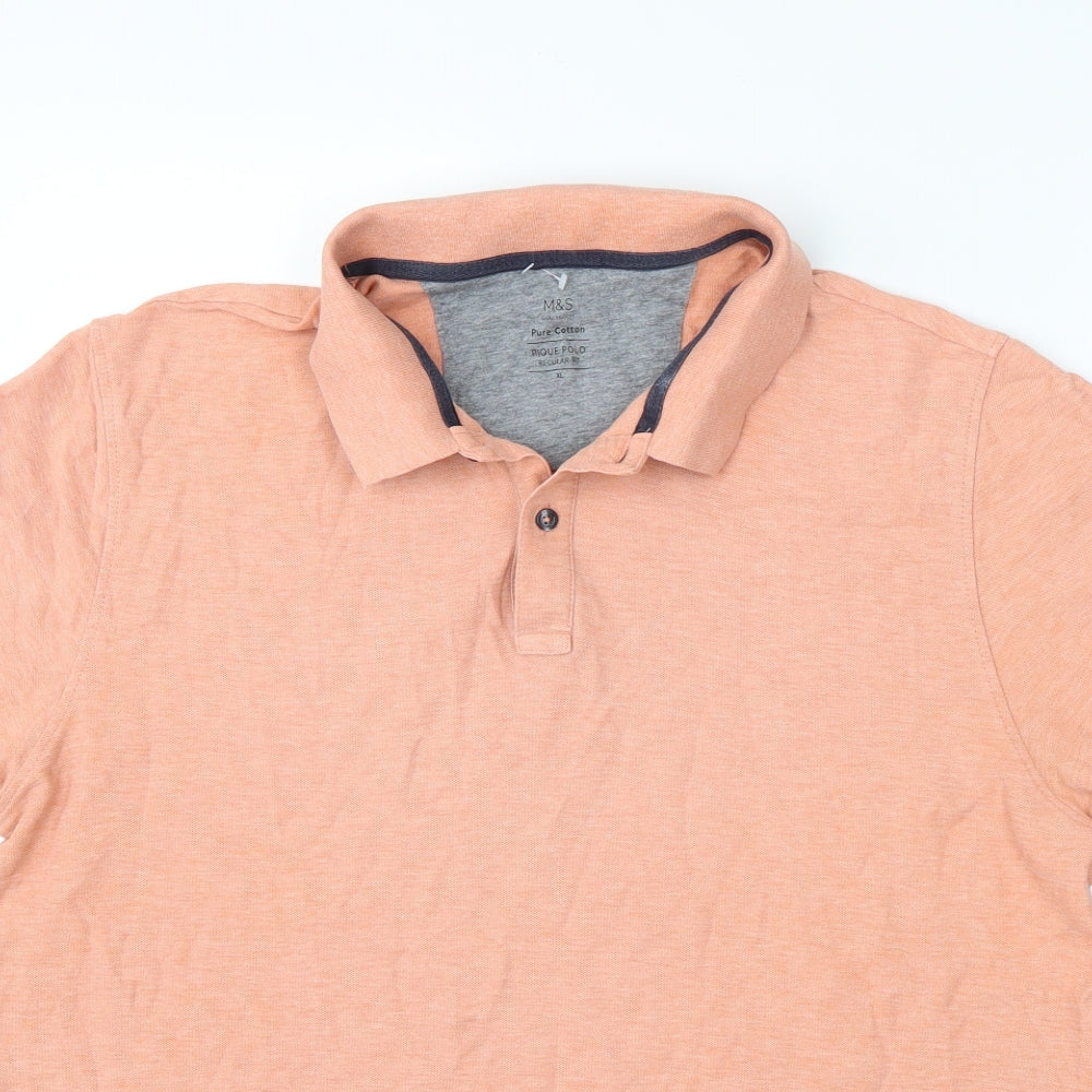 m&s Mens Pink    T-Shirt Size XL