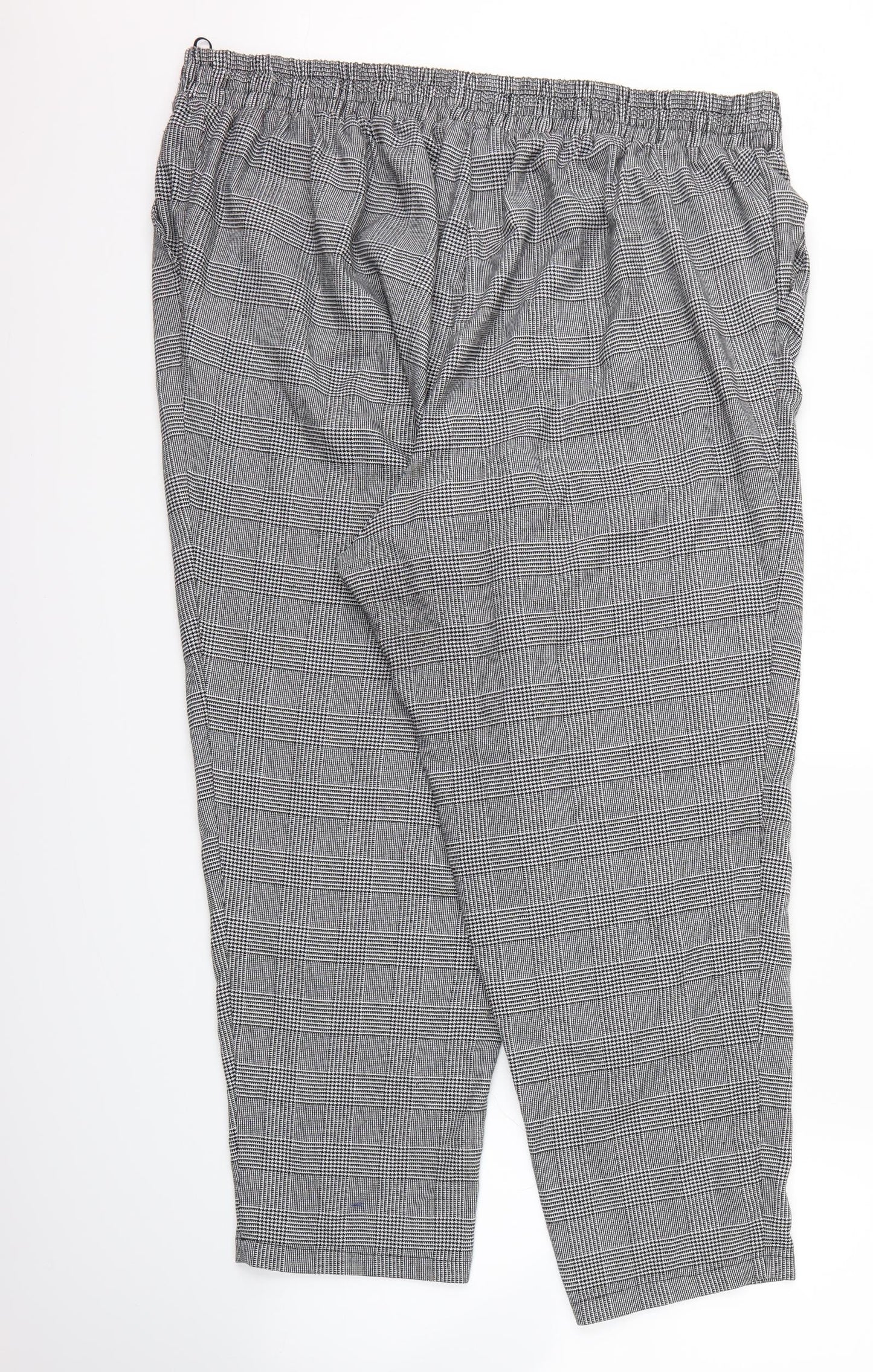 NEWLOOK Womens White Check  Cargo Trousers Size 24 L27 in