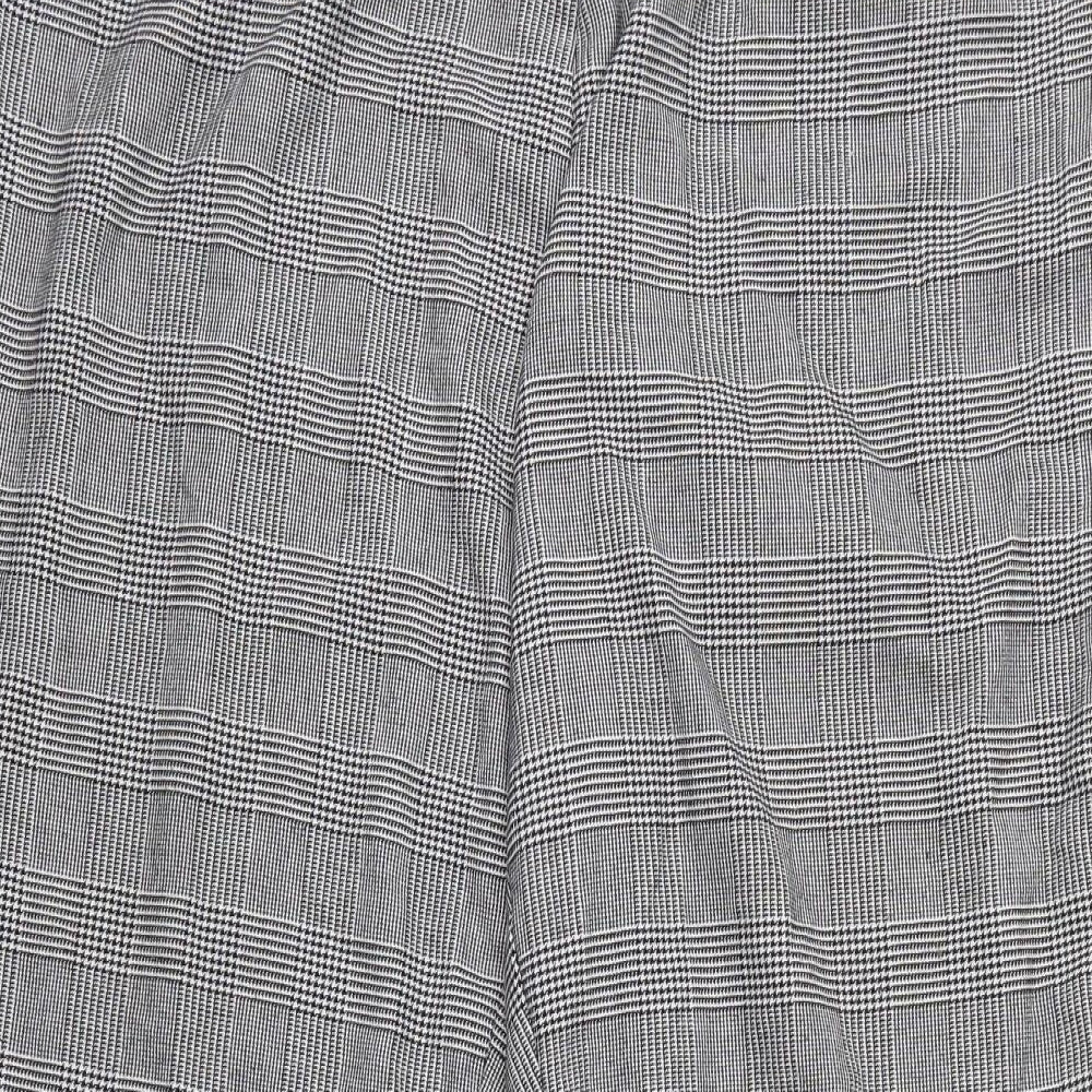 NEWLOOK Womens White Check  Cargo Trousers Size 24 L27 in