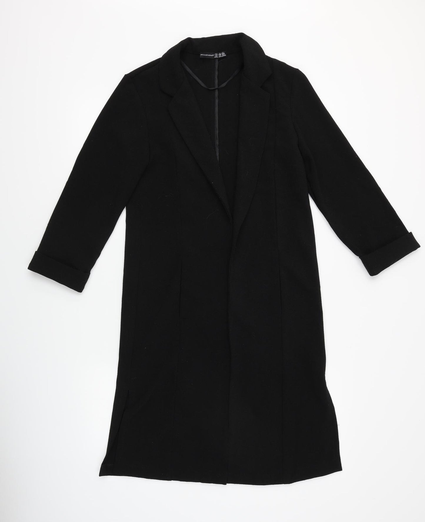 Primark Womens Black   Overcoat Coat Size 8