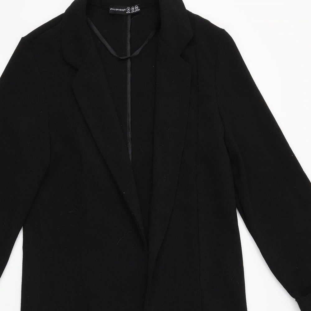 Primark Womens Black   Overcoat Coat Size 8