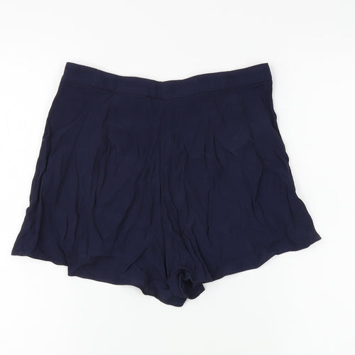 H&M Womens Blue   Hot Pants Shorts Size 34