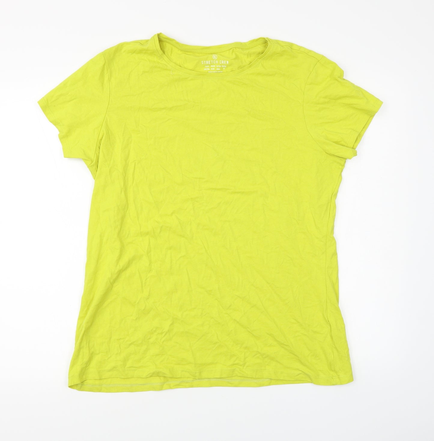 Primark Womens Yellow   Basic T-Shirt Size XL