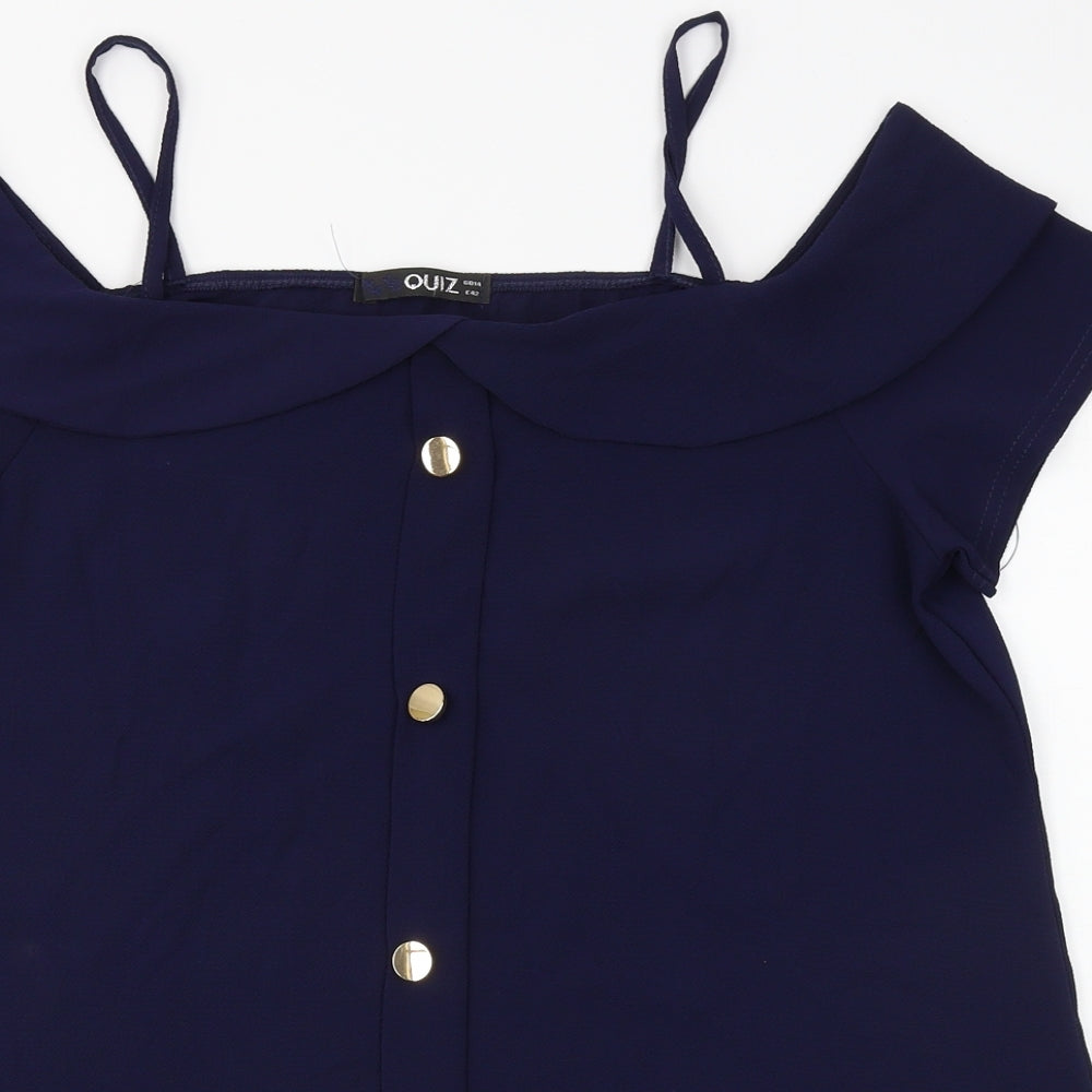 Quiz Womens Blue   Basic Blouse Size 14