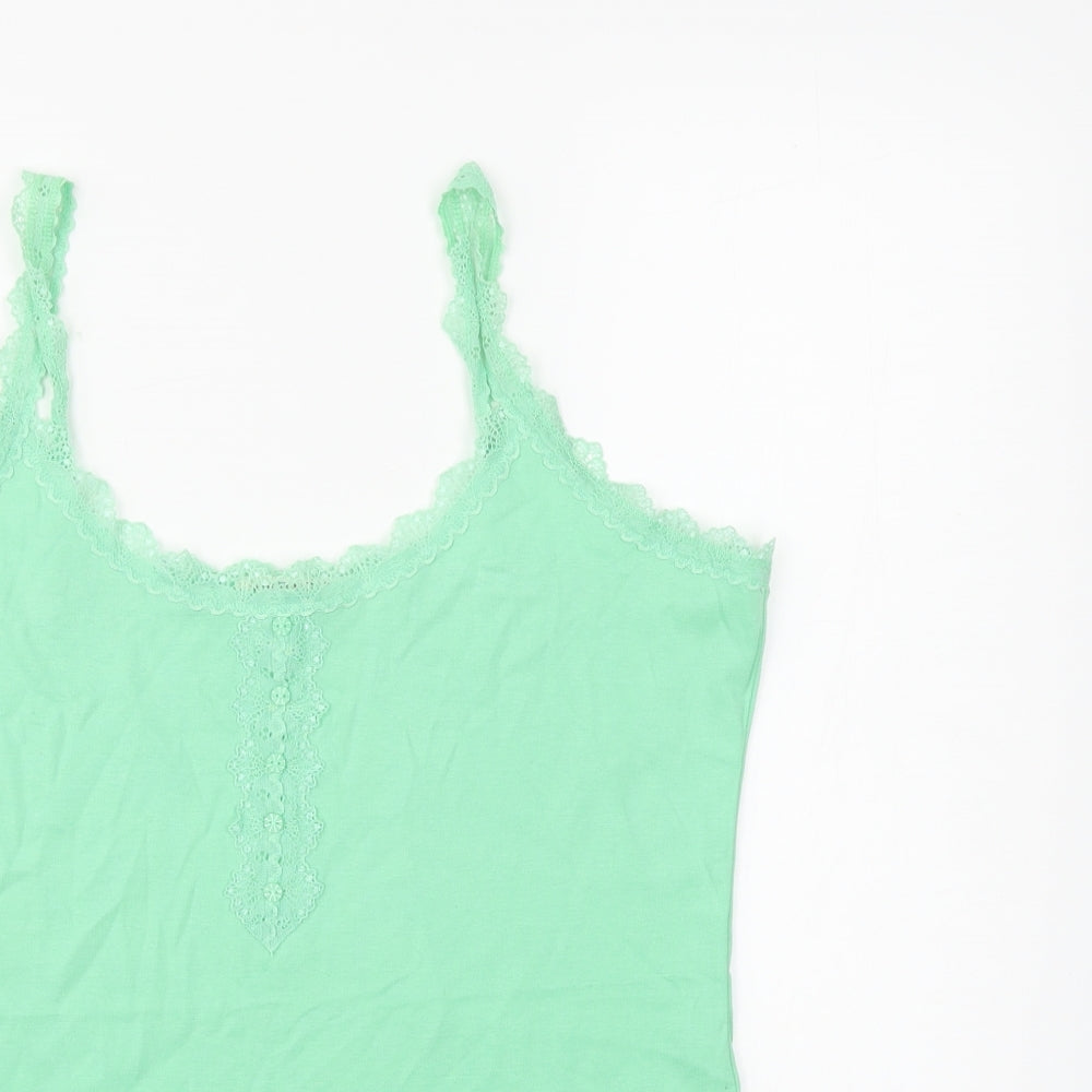 Indigo Womens Green   Basic Tank Size 18