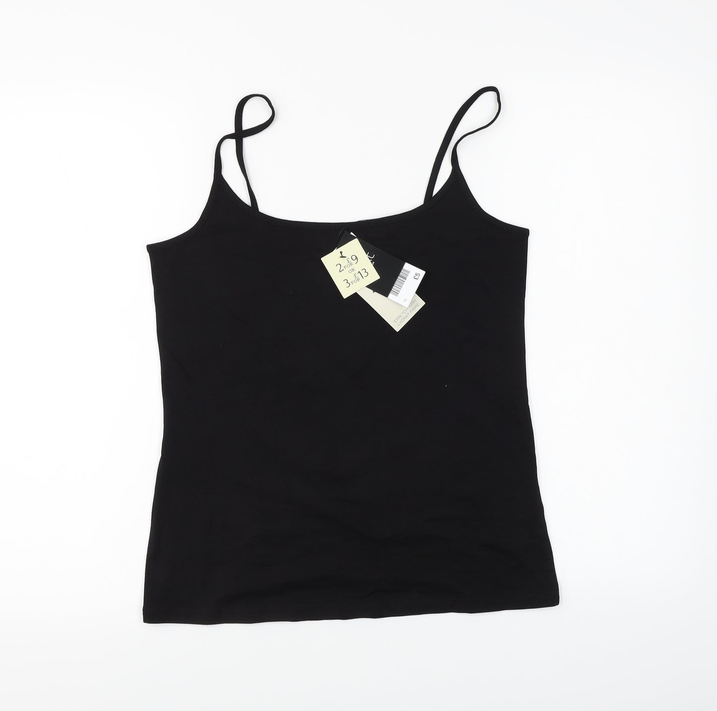 NEXT Womens Black  Denim Basic Tank Size 14