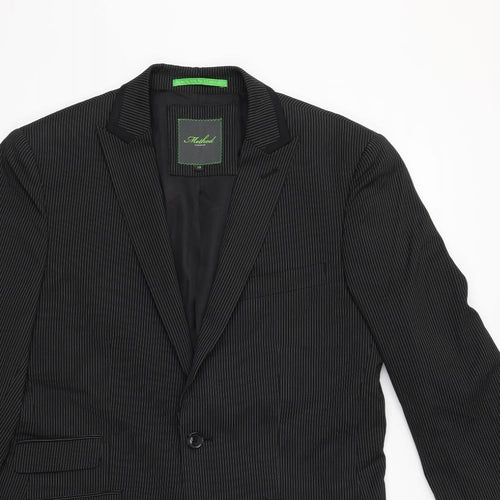 Method Mens Black Striped  Jacket Blazer Size 38