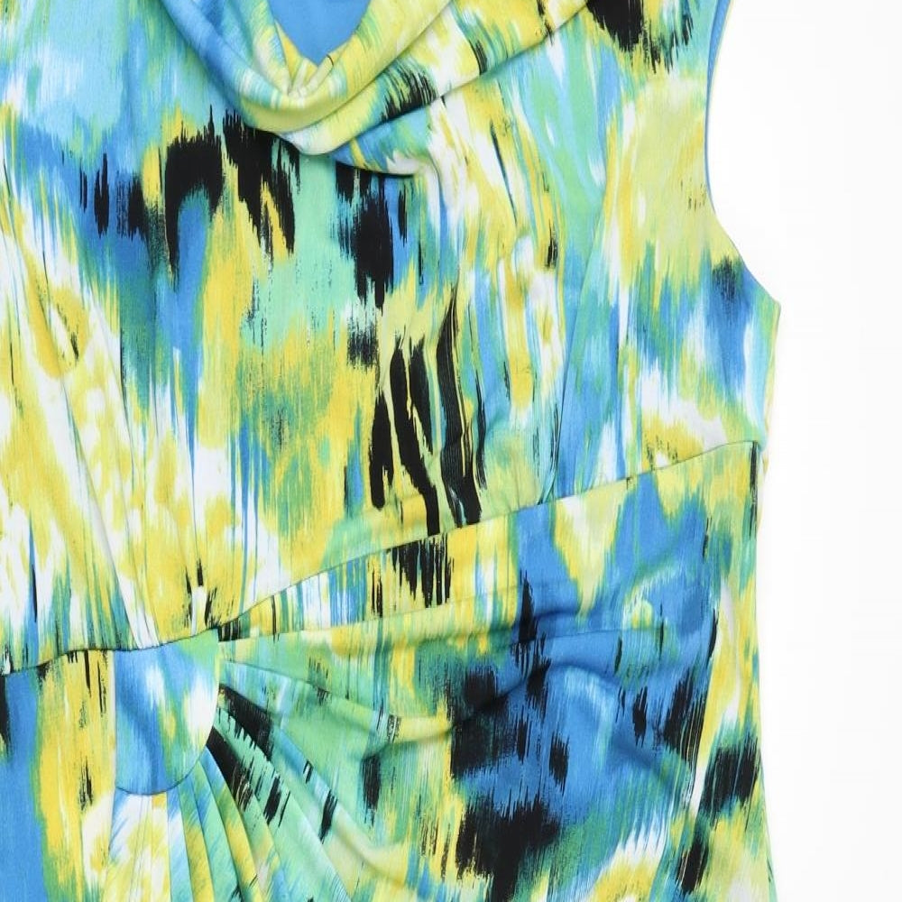 Connected Womens Multicoloured Geometric  Shift  Size 12